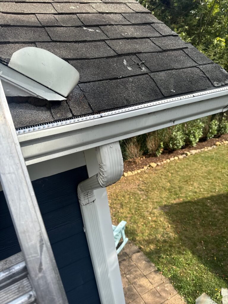 downspouts on modern home