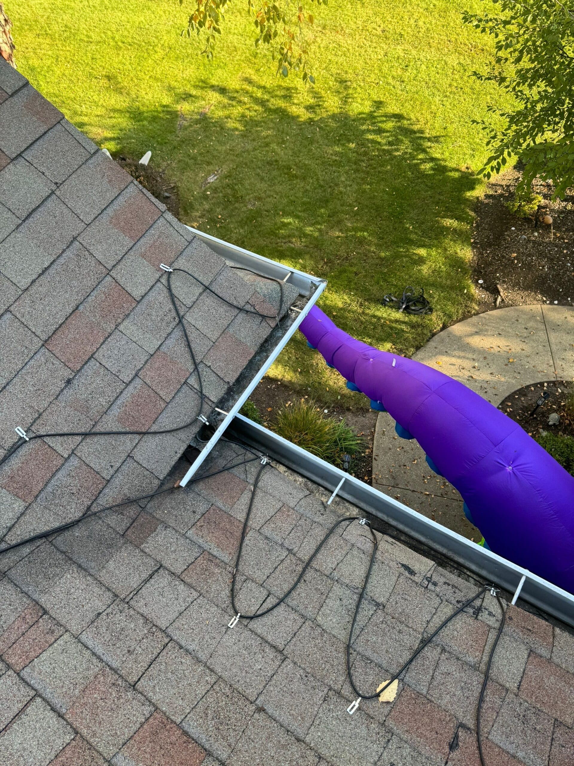 gutter heating cable installation