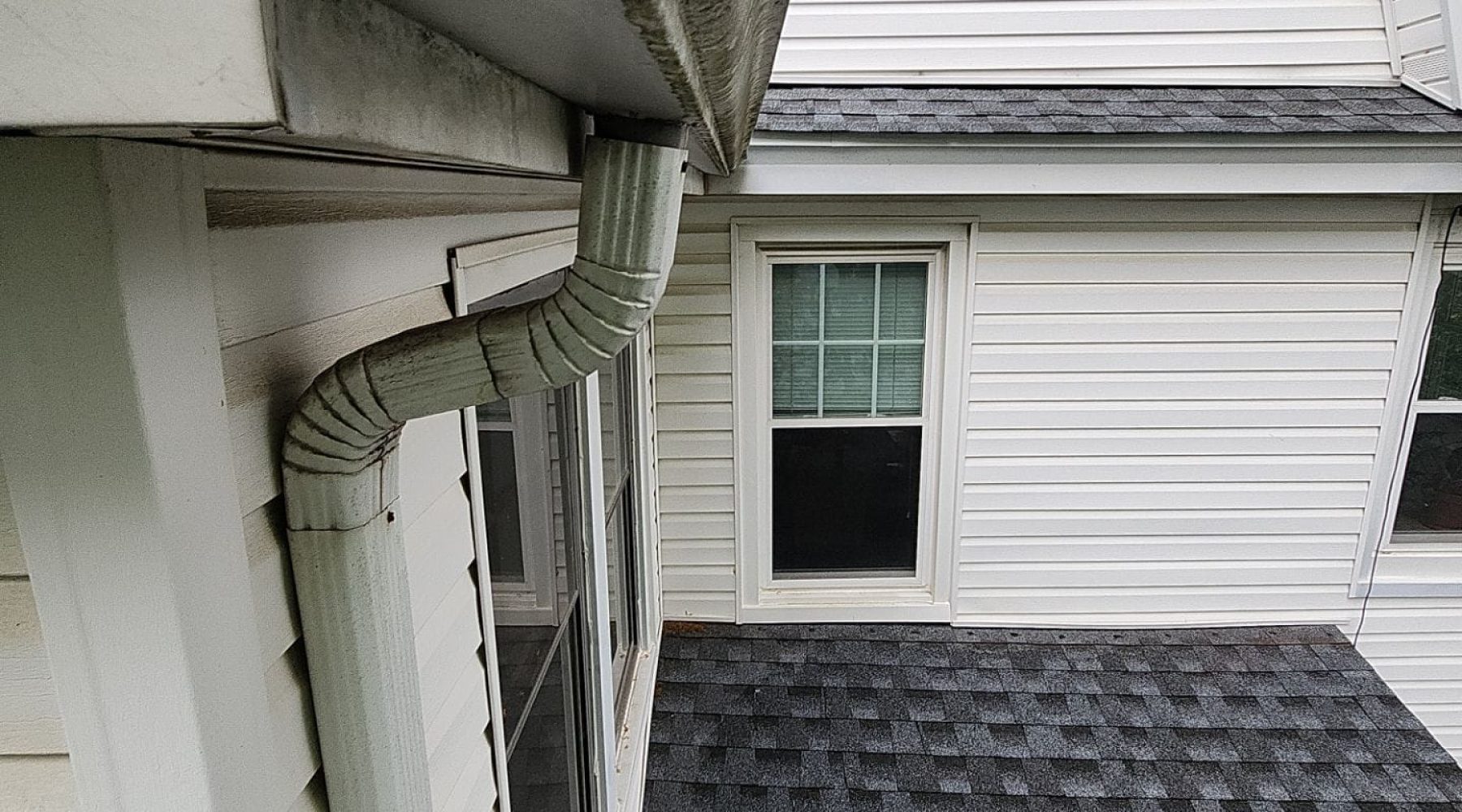 Detached or Misaligned Downspouts